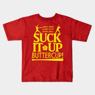 Suck it Up Buttercup Fastpitch Softball Kids T-Shirt